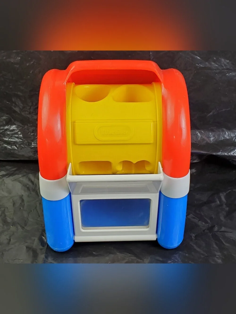 Little Tikes Vintage Mailbox Shape Sorter Toy w/ 3 Shapes 1528 USA Made - GUC